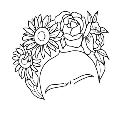 Frida Kahlo Line Art, Frida Tattoo, Art Presentation, Wife Tattoo, Tattoo Outline, Birth Flowers, Tattoos And Piercings, Hand Embroidery, Line Art