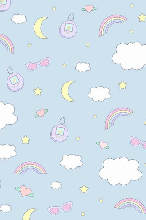 Tamagotchi Wallpaper, Black Phone Wallpaper, Flower Iphone Wallpaper, Aesthetic Desktop Wallpaper, Kawaii Aesthetic, Cute Patterns Wallpaper, Kawaii Wallpaper, Pink Walls, Cellphone Wallpaper