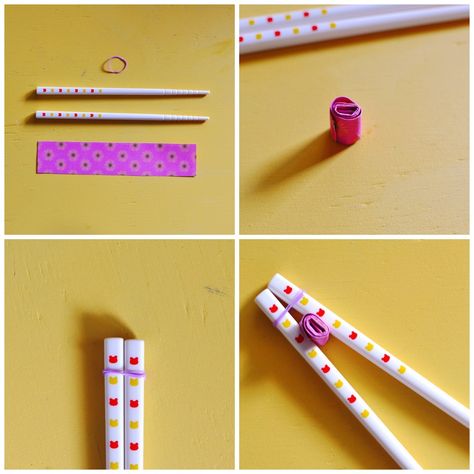 How to teach kids to use chopsticks - this hack is so easy to do How To Use Chopsticks Easy, How To Use Chopsticks, Sushi Train, Kids Chopsticks, Using Chopsticks, Training Chopsticks, Diy Crayons, Preschool Centers, Phonics Practice