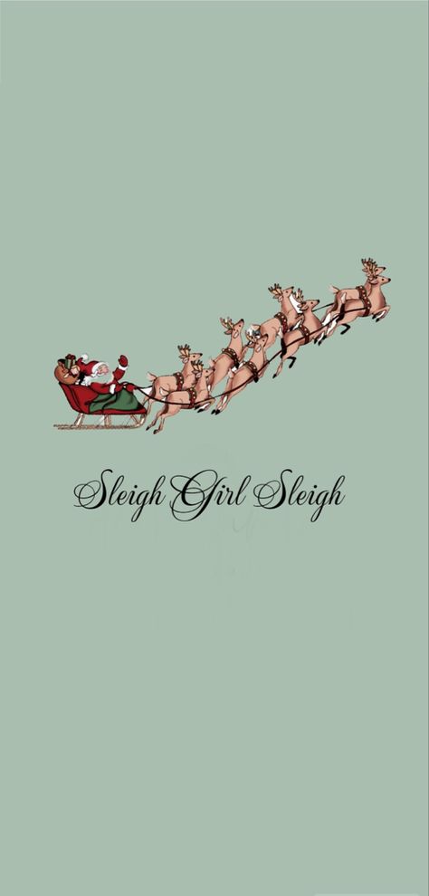 Athletic Christmas Wallpaper, Sleigh Aesthetic, Santa Phone Wallpaper, Santa Sleigh Wallpaper, Santa Sleigh In The Sky, Santa Phone, Plane Wallpaper, Santa’s Sleigh And Reindeer, Wallpaper Iphone Christmas