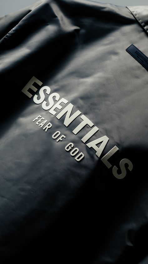 Essentials Fear Of God Aesthetic, Essentials Fear Of God Wallpaper, Fear Of God Wallpaper, Menswear Branding, Style Dunks, Essentials Wallpaper, Nike Wallpaper Backgrounds, Essentials Brand, Essentials Logo