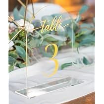 Table Number Decorations, Head Table Sign, Table Numbers For Wedding, Acrylic Table Numbers, Gold Font, Chart Ideas, Acrylic Table Number, Wedding Numbers, Anniversary Event