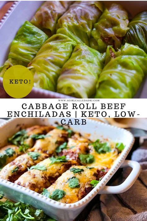 Enchiladas Keto, Cabbage Roll, Low Carb Low Fat Recipes, Breakfast Low Carb, Low Carb Recipe, Boiled Egg Diet Plan, Diet Recipes Easy, Best Low Carb Recipes, Beef Enchiladas