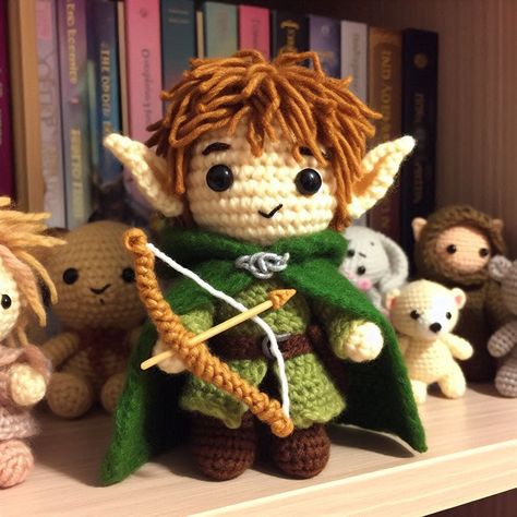 Create your own crochet Elf doll with this easy-to-follow pattern. Complete with a bow, arrow, and pointy ears, it's. Elf Crochet, Crochet Elf, Pointy Ears, Bow Arrow, Elf Ears, Elf Doll, Bow And Arrow, Knit Stitch, How To Crochet