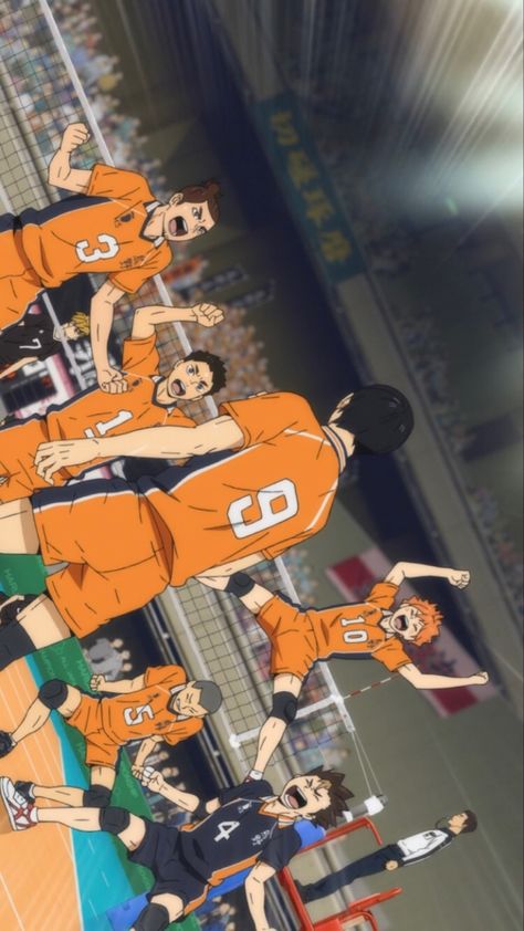 Haikyuu Anime Scene, Haikyuu Scenes, Volleyball Wallpapers, Haikyuu Season 4, Haikyuu To The Top, Iphone Wallpaper Planets, Volleyball Wallpaper, Team Wallpaper, Haikyuu Volleyball