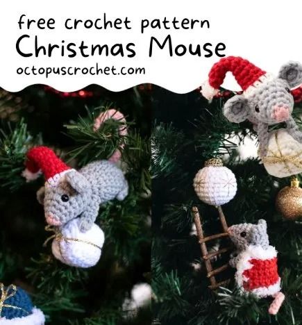 Free Crochet Pattern Christmas Mouse : Free Crochet Patterns Free Crochet Pattern Christmas, Learn Crochet, Crochet Pattern Christmas, Holiday Crochet, Christmas Mouse, Free Crochet Patterns, Rodents, Christmas 2024, Free Christmas