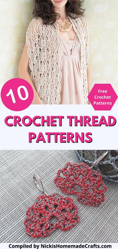 Discover the intricate beauty of crochet thread patterns, perfect for delicate doilies, elegant table runners, and exquisite home decor. Unleash your creativity with these 10 free crochet patterns, suited for beginners and experts alike. Fall in love with the world of crochet thread yarn and transform your home into a cozy haven. Thread Yarn Crochet Patterns, Projects With Crochet Thread, Crochet Patterns With Thread Size 10, Fine Thread Crochet Patterns, Crochet With Thread Patterns, Crocheting With Thread, Crochet With 10 Thread, Size 3 Crochet Thread Patterns, Free Thread Crochet Patterns