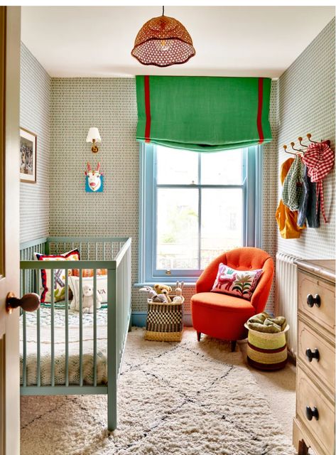 Lonika Chande, Eclectic Nursery, Baby Room Inspiration, Nursery Room Inspiration, Baby Room Design, Nursery Colors, Baby Bedroom, Bedroom Green, Baby's Room