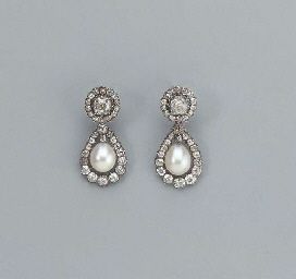 Classic Bridal Earrings, Antique Pearl Earrings, Antique Jewelry Earrings, Wedding Pendant Earrings, Antique Pearl Jewelry, Pearl Ear Rings, Diamond And Pearl Earrings, Antique Diamond Earrings, Diamond Pearl Earrings