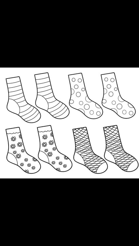 Rocka Sockorna, Welcome October Images, October Images, Coloring Sheets, Crafts For Kids, Preschool, Socks, Clothes, Color