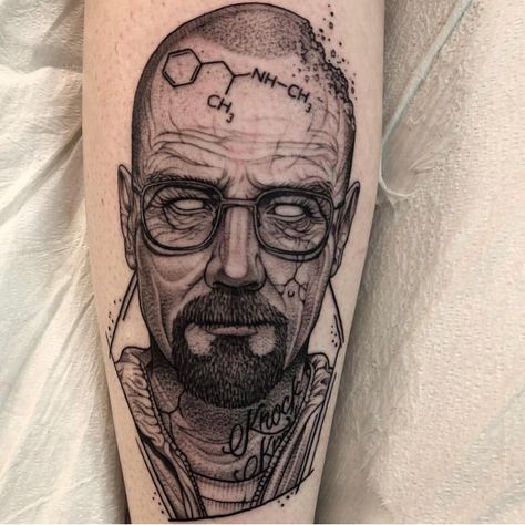 Heisenberg Tattoo, Breaking Bad Tattoo, Tatto Designs, Dark Lotus, V Tattoo, Instagram Tattoo, Lotus Tattoo, Walter White, Desenho Tattoo