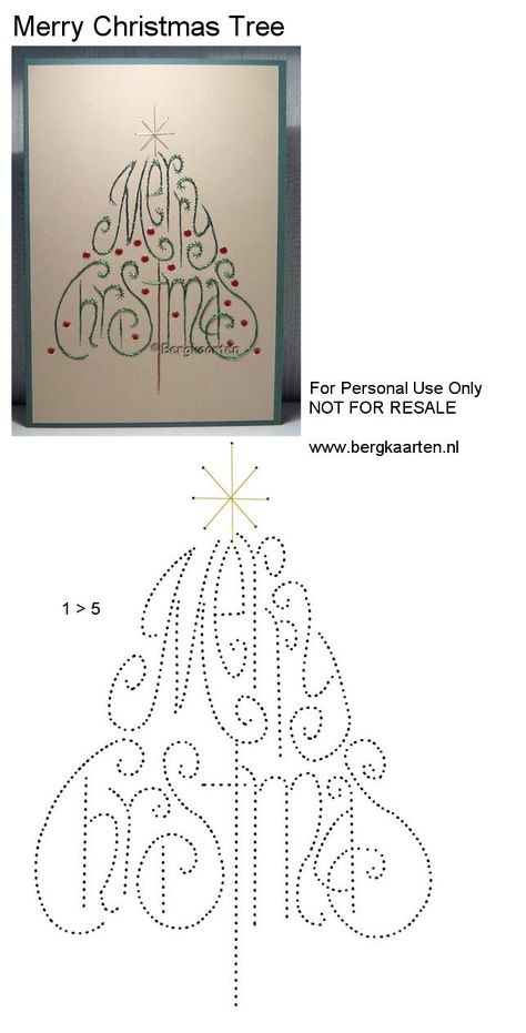 Bergkaarten: Borduurpatroon Embroidery Cards, Stitching Cards, Merry Christmas Tree, Embroidery Christmas, Card Pattern, Paper Embroidery, Diy Christmas Cards, Christmas Embroidery, Christmas Cross