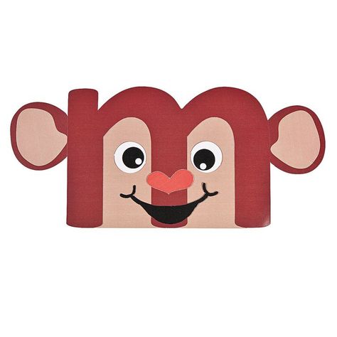 “M Is For Monkey” Lowercase Letter M Craft Kit - http://OrientalTrading.com Letter M Craft, M Is For Monkey, Letter F Craft, Letter M Crafts, Letter S Crafts, Letter P Crafts, Letters Craft, Jungle Crafts, Preschool Letter Crafts