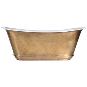 Brass Tub, Luxurious Bathtubs, Standing Bathtub, Copper Tub, How To Polish Copper, Cast Iron Tub, Aged Copper, Best Amazon Products, Clawfoot Tub