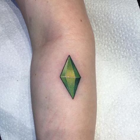 Sims Tattoo Ideas, Sims Tattoo, Patience Tattoo, Bachelorette Tattoos, Becoming A Tattoo Artist, Cute Little Tattoos, Gaming Tattoo, Tattoo Portfolio, Tattoo Designs For Girls