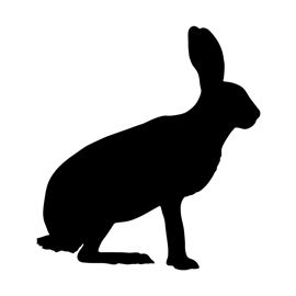 Hare Silhouette Stencil Hare Stencil, Hare Silhouette, Free Printable Stencils, Animal Stencils, Printable Stencils, Kinds Of Animals, Free Stencils Printables, Animal Outline, Rabbit Silhouette