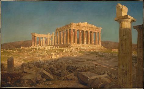 Frederic Edwin Church | The Parthenon | American | The Met Parthenon Frieze, Acropolis Greece, Frederic Edwin Church, The Parthenon, Albert Bierstadt, Hudson River School, Ancient Greek Art, Henry Moore, Classical Antiquity