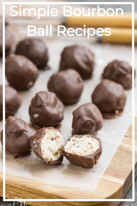 Simple Bourbon Ball Recipes Bourbon Ball, Bourbon Balls Recipe, Bourbon Balls, Wilton Candy Melts, Ball Recipes, Christmas Delights, Scrumptious Food, Cookie Ball, Recipe Board