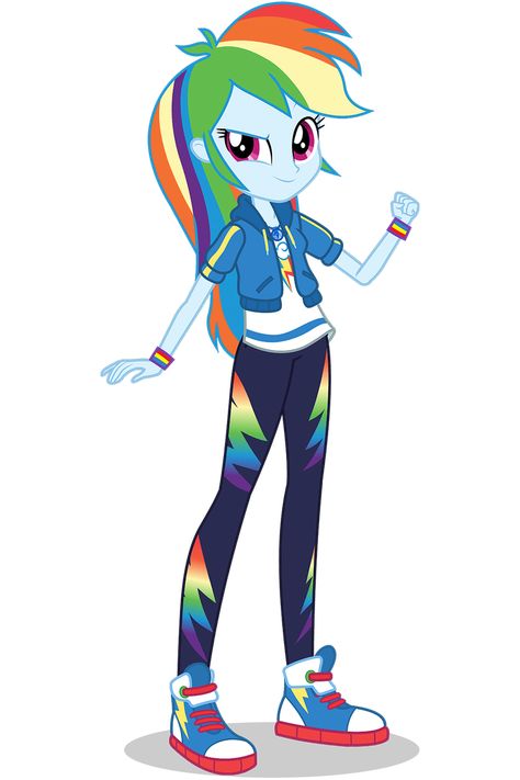 Rainbow Dash Secondary Clothes Mlp Equestria Girls Rainbow Dash, Mlp Eg Rainbow Dash, Equestria Girls Art, Rainbow Dash Eg, Rainbowdash Mlp, Rainbow Dash Mlp, Rainbow Character, Rainbow Dash Equestria, Mlp Rainbow Dash