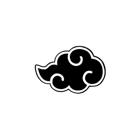 Naruto Flash Tattoo, Naruto Clouds, Darth Vader Tattoo Design, Black Cloud Tattoo, Cloud Tattoos, Naruto Tattoos, Noir Tattoo, Akatsuki Cloud, Traditional Tattoo Inspiration