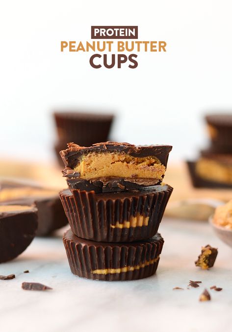 Protein Peanut Butter Cups, Vegan Peanut Butter Cups, Protein Peanut Butter, Peanut Butter Cup Brownies, Peanut Butter Cup Cheesecake, Healthy Peanut Butter Cups, Peanut Butter Cups Recipe, Homemade Peanut Butter Cups, Sugar Free Peanut Butter