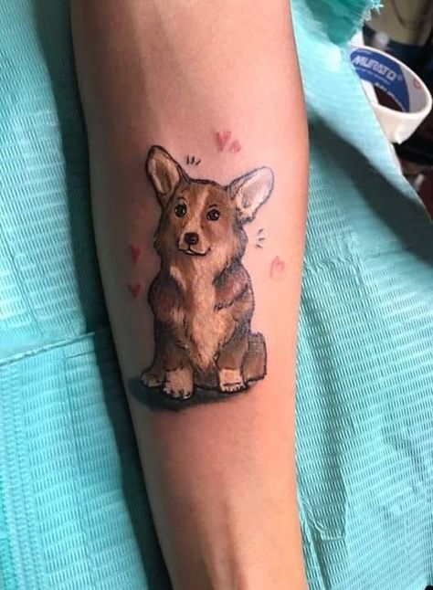 14 Tattoo Ideas For Corgi Lovers | Page 2 of 4 | PetPress Corgi Tattoo, Pet Memorial Tattoo, Dog Tattoo Ideas, Bum Tattoo, Dog Memorial Tattoos, Animal Tattoo Ideas, Dog Outline, Tattoo Templates, Memorial Tattoo