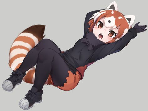 White Tongue, Panda Hoodie, Brushing Your Teeth, Kemono Friends, Cute Anime Chibi, Anime Animals, Anime People, Anime Hoodie, Popular Anime