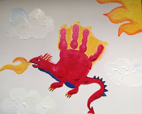 Handprint Dragon | Madelyn 2014 Handprint Dragon, Handprint Tattoo, Alphabet Letter Crafts, Teacher Classroom Decorations, Dragon Crafts, Footprint Art, Handprint Craft, Handprint Crafts, Elementary Art Projects