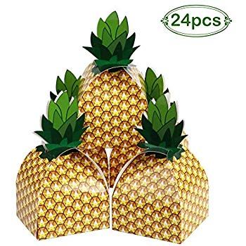 Amazon.com: PartyTalk 24pcs Pineapple Favor Boxes 3D Large Pineapple Gift Boxes Tropical Hawaiian Luau BBQ Summer Beach Pool Fruit Party Decorations: Toys & Games Pineapple Party Favors, Pineapple Favors, Fruit Party Decorations, Tutti Frutti Birthday Party, Bbq Summer, Hawaiian Party Theme, Money Box Wedding, Hawaiian Party Decorations, Pineapple Gifts