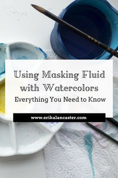 Masking Fluid Watercolor, How To Draw Portraits, Sakura Koi Watercolor, Colourful Animals, Watercolor Supplies, Learn Watercolor Painting, Learn Watercolor, Watercolor Tips, Watercolor Lessons