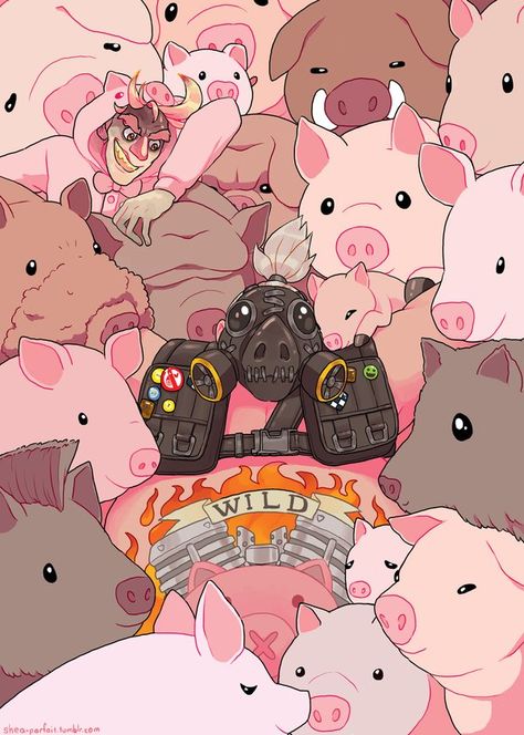 Junker Queen And Junkrat, Road Hog X Junk Rat, Road Hog Fanart, Junkrat And Roadhog Comic, Junker Queen Fanart Overwatch, Junker Queen X Junkrat, Junker Queen Wallpaper, Roadhog Fanart, Junker Queen Fanart