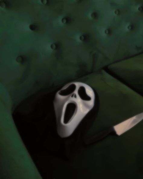 scream mask aesthetic halloween vintage Polaroid green couch knife Dark Green Halloween Aesthetic, Scream Mask Aesthetic, Halloween Aesthetic Scream, Halloween Green Aesthetic, Scary Green Aesthetic, Green Halloween Aesthetic, Photography Portfolio Ideas, Green Posters, Halloween Widget