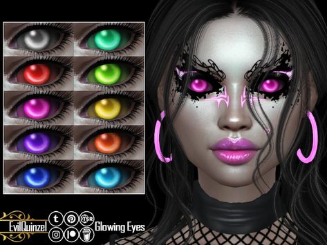 Alt Sims, Eye Face Painting, Sims 4 Cc Eyes, Sims 4 Anime, Glowing Eyes, Male Eyes, Sims 4 Cas, Game Ideas, The Sims4