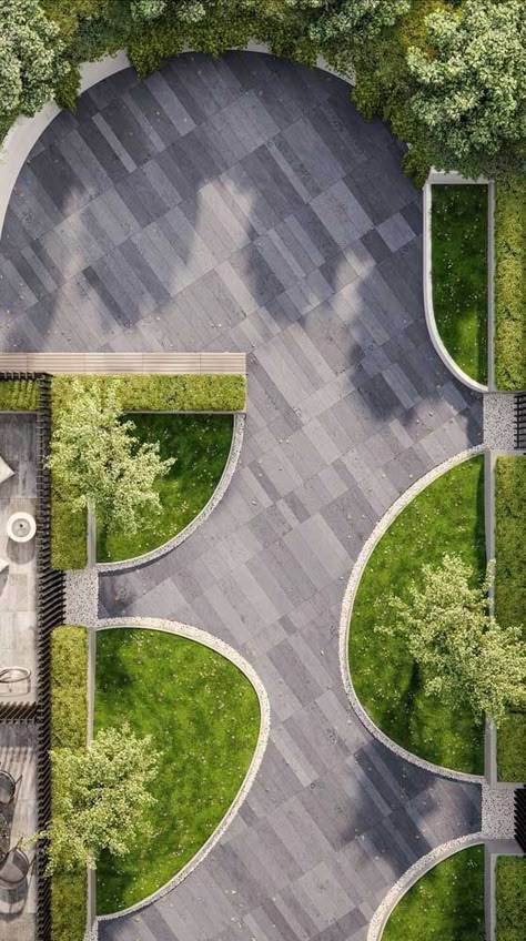 Pavement Design, Landscape Architecture Plan, Paving Design, Urban Landscape Design, Modern Landscape Design, Easy Landscaping, Landscape Design Plans, Landscape Plan, Landscape Architecture Design