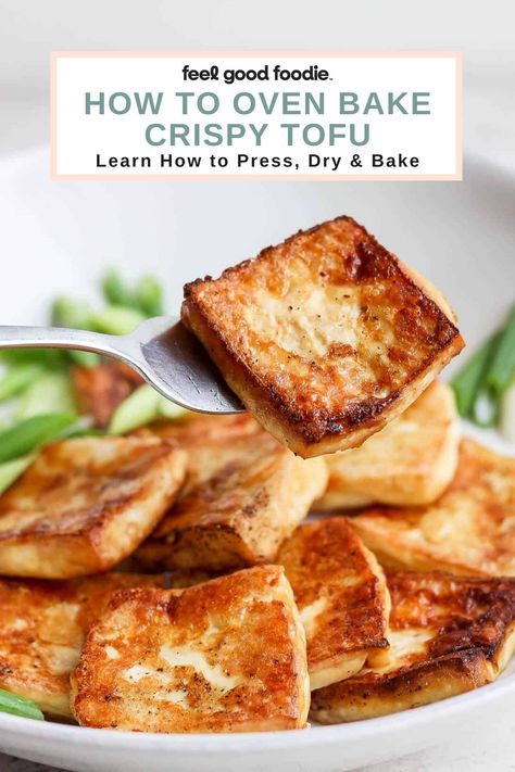 Baking Tofu In Oven, Roasting Tofu In Oven, Bake Tofu Oven, Crispy Tofu In Oven, How To Dry Tofu, How To Cook Tofu In Oven, Baked Tofu Recipes Healthy, Easy Baked Tofu, Oven Roasted Tofu