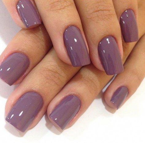 Popular Nail Colors, Mauve Nails, Beautiful Nail Polish, Color For Nails, Purple Nail Polish, Popular Nail Designs, Purple Nail, Gel Nail Colors, Colorful Nail Designs