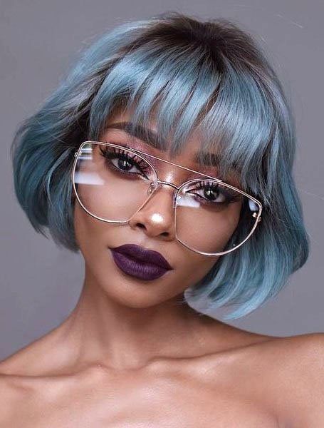 20 Sexy Bob Hairstyles for Black Women - The Trend Spotter Black Women Weave Hairstyles, Remy Hair Weave, Photographie Portrait Inspiration, Grunge Hair, 인물 사진, Girls Hair, Short Haircuts, Fotografi Potret, Brazilian Hair