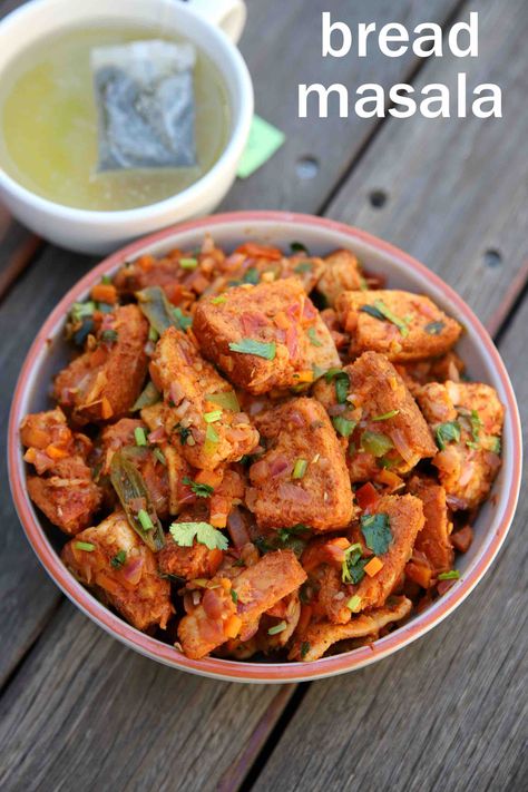 Veg Snacks, Make Bread, Diet Smoothie Recipes, Chaat Recipe, Bread Snacks, Vegetarian Snacks Recipes, Indian Breakfast, Vegetarian Snacks, Masala Recipe