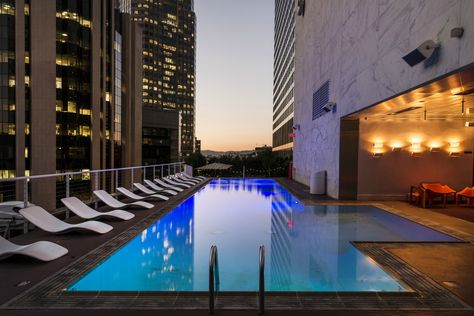 7 of Downtown L.A.’s Best Rooftops for a Summertime Hang Swimming Pool, Swimming, Pool, Hotel