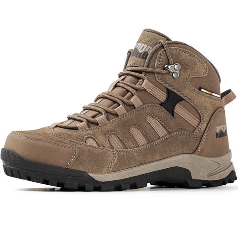 PRICES MAY VARY. LASTING COMFORT - Our women's hiking boots have a durable rubber sole that provides greater comfort, which reduces foot fatigue as you traverse over thick roots and rocks. Padded tongue & ankle for extra cushioning and all-day comfort. WATERPROOF & BREATHABLE - This women's waterproof hiking boots features a waterproof membrane that seals out water and lets moisture escape, which keeps you dry and comfortable no matter the conditions. Mesh upper for increased breathability. GREA Womens Hiking Boots, Waterproof Hiking Boots Women, Hiking Boots Waterproof, Lightweight Hiking Boots, Backpacking Boots, Womens Hiking, Lightweight Backpack, Hiking Boots Women, Boots Waterproof