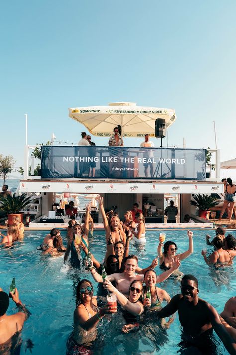 Pool Party Dj, Club Mood Board, Hotel Content, Dj Ideas, Dance Under The Stars, Pool Club, People We Meet On Vacation, Pool Inspiration, Summer Fest