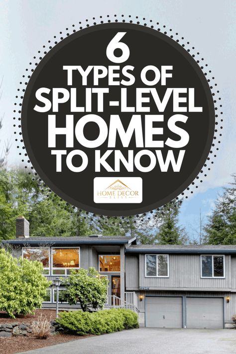 6 Types Of Split-Level Homes To Know Split Level Entryway Decor, Split Foyer Remodel Exterior, Split Level House Remodels, Tri Level Remodel, Split Level Homes, Split Level House Design, Split Level Home Designs, Split Foyer Remodel, Split Level Entry