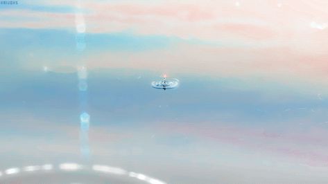 anime gif pink | Tumblr Weathering With You Gif, Anime Landscape Gif, Water Anime Aesthetic, Anime Water Gif, Aesthetic Anime Gifs, Anime Aesthetic Gif, Gif Pink, Sunset Gif, Travel Anime