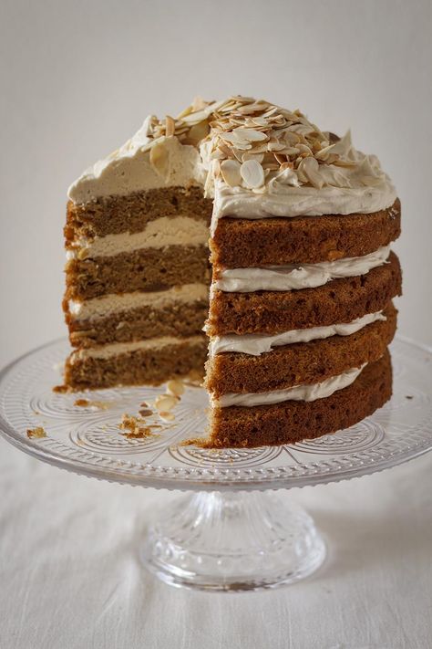 Spiced Sweet Potato Carrot Cake with Muscovado Frosting Vegetable Cakes, Carrots Cake, Sweet Potato Carrot, Mashed Sweet Potato, Moist Carrot Cake, Vegetable Cake, Moist Carrot Cakes, Sweet Potato Cake, Pie Cake