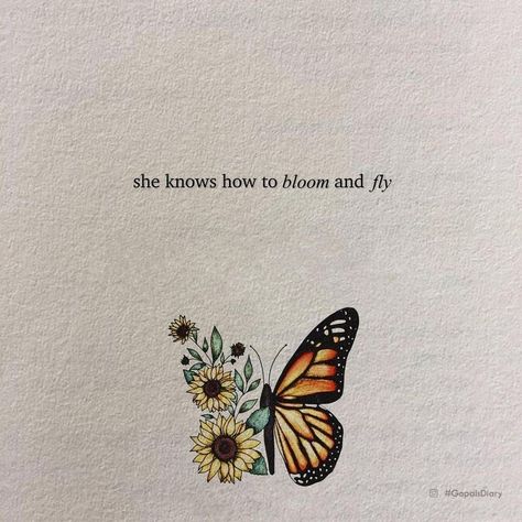 Feeling Happy Quotes, The Best Tattoos, Magical Quotes, Self Love Tattoo, Butterfly Quotes, Magic Quotes, Best Tattoos, Cute Inspirational Quotes, Successful Life