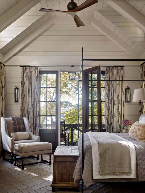 Whimsical lakeside cottage retreat with cozy interiors on Lake Keowee Cozy Interiors, Lake Keowee, Cottage Retreat, Lakeside Cottage, Country Cottage Decor, Style Cottage, Lake Cottage, Cottage Interiors, Cottage Design