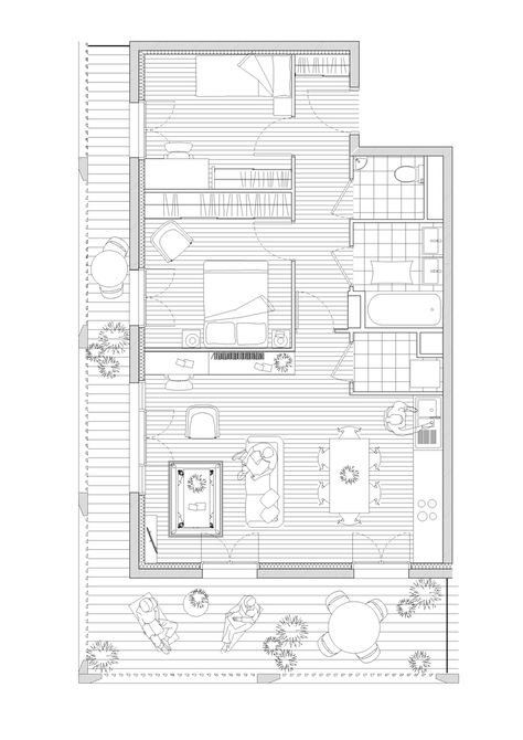 2 Apartment Floor Plan, Studio Plans Layout, Apartment Plans Architecture, Floor Plan Apartment, Architectural Representation, Interior Design Plan, Apartment Floor Plan, Architectural Floor Plans, Apartment Layout