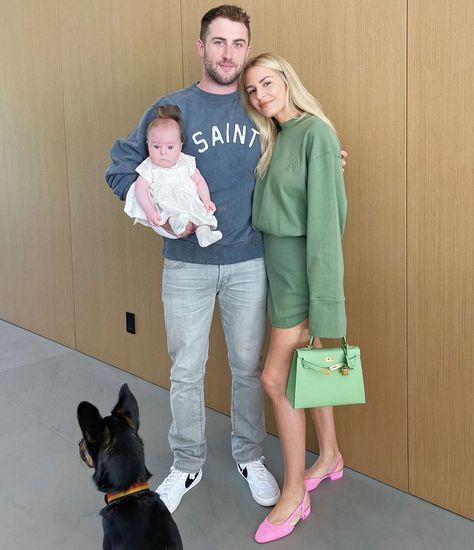 Morgan Stewart Pregnant with Second Baby 6 Months After Birth of Daughter Row with Jordan McGraw Morgan Stewart Style, Baby 6 Months, Morgan Stewart, Relationship Timeline, My Best Friend's Birthday, Green Tweed, Congratulations Baby, After Birth, Two Kids