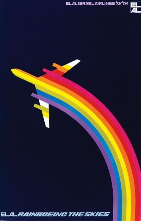 Rainboeing the Skies (1971) Best Design Books, Vintage Airline Posters, Whatsapp Wallpaper, Advertising Poster, Illustrations And Posters, Vintage Travel Posters, Design Graphique, A Rainbow, Vintage Travel