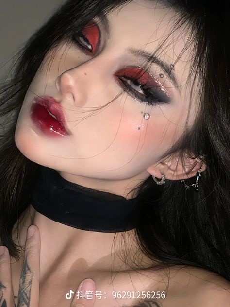 Dark Fairy Makeup, Rock Makeup, Under Eye Makeup, Vampire Makeup, Korean Eye Makeup, I Am Pretty, Swag Makeup, Smink Inspiration, Ethereal Makeup